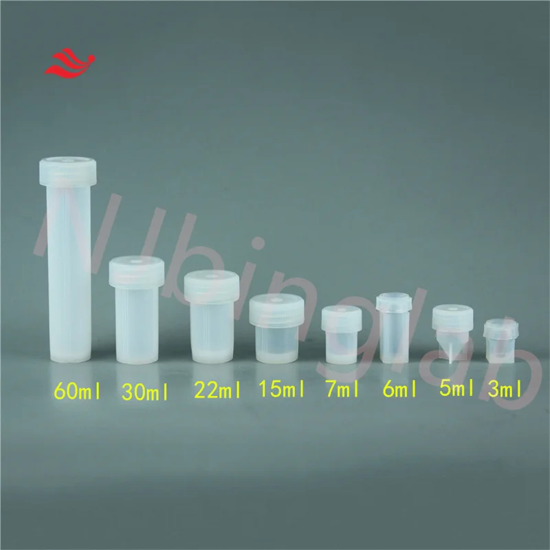 قارورة NJbinglab PFA، قاعدة مسطحة U/V/، تستخدم لتحليل الأيزوتوب، وقيمة فارغة منخفضة