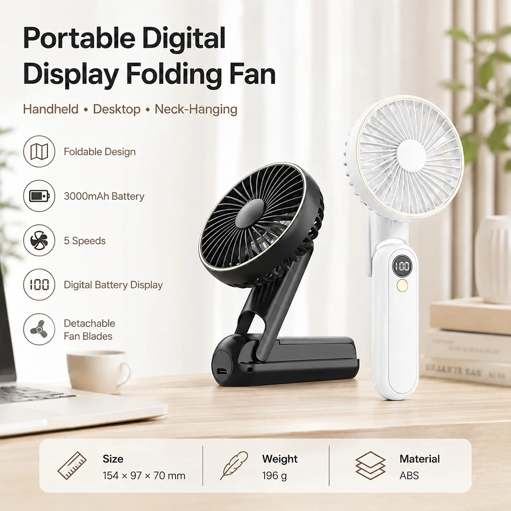 Ventilateur portable pliable a - Fan Desk Small Usb avis et prix
