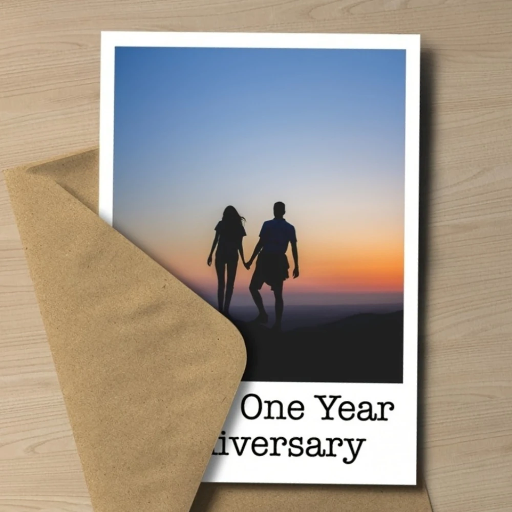 Personalized Photo Greeting Cards Custom Text Name Date For Wedding Engagement Baby Shower Birthday Family Milestone Events