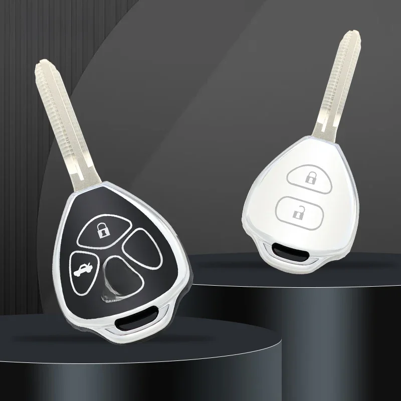 Modne etui z TPU na kluczyk samochodowy do Toyoty Corolla Camry Reiz RAV4 Crown Avalon Venza Matrix Auris Yaris — zdjęcie 2