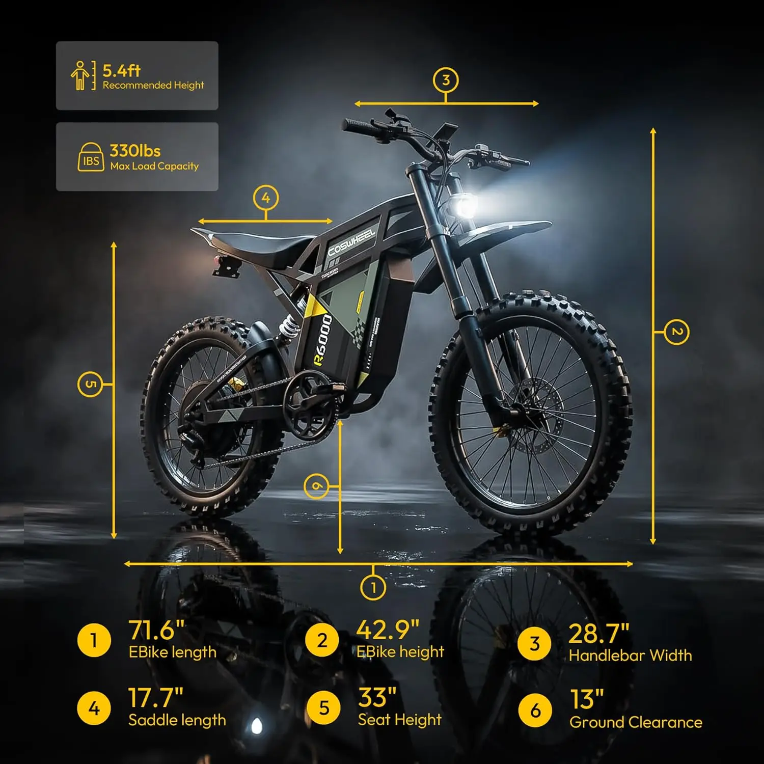 COSWHEEL R6000 – Elektrisk Crossmotor 2