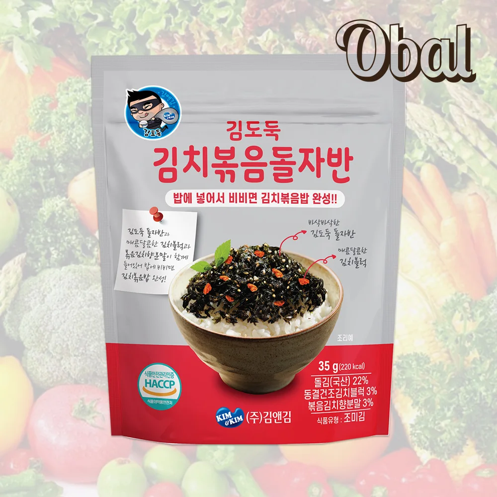 Obal kimchi fried Seaweed Flakes 35g *6 pieces / Seasoned Laver