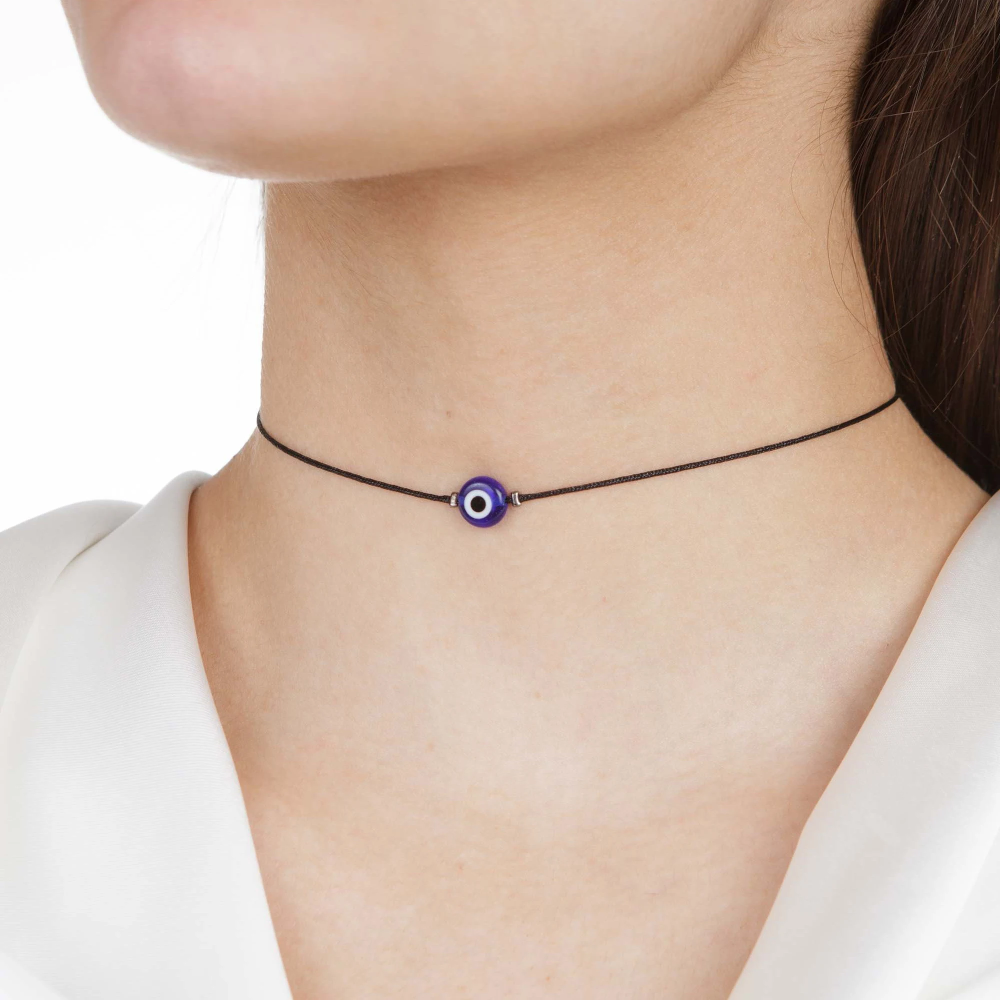 Evil Eye Necklace, Evil Eye Choker Evil Eye Pendant Handmade Jewelry Necklace Evil Eye Protection Necklace Spiritual Necklace - view 3