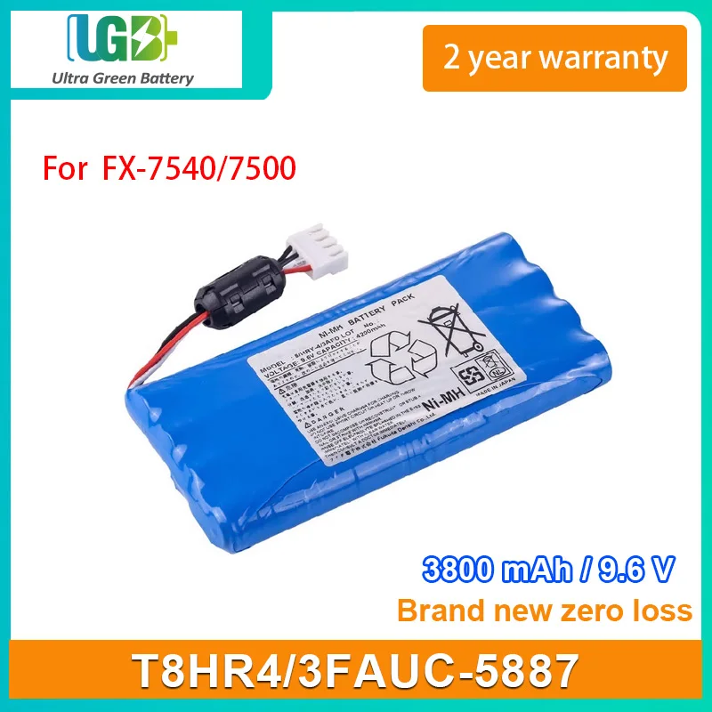 

UGB New T8HR4/3FAUC-5887 battery For Fukuda FX-7500 FX-7540 FCP-7541 FX-7542 medical Battery 9.6V 3800mAh