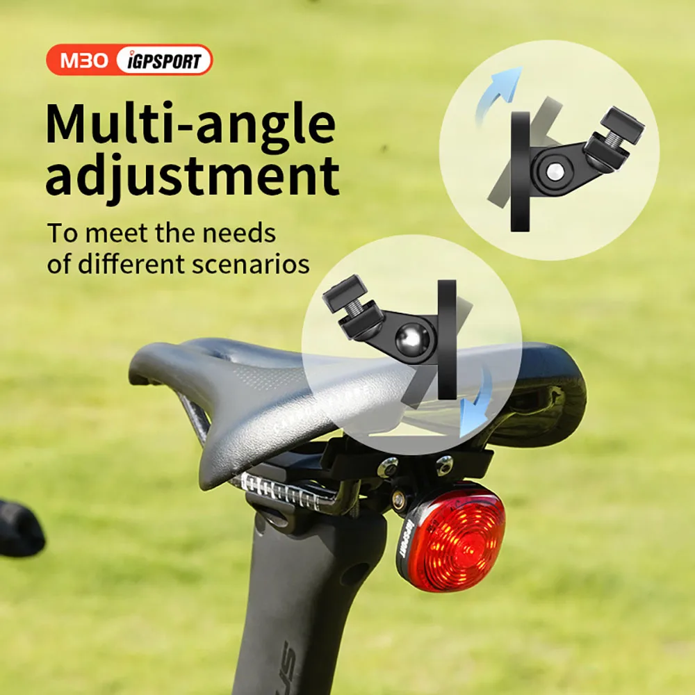 iGPSPORT M30 Bike Saddle Mount MTB Cycling Bike Seat-post Lamp Bracket Holder for Bicycle Tail Light Radar Tail Lamp SR30 TL30