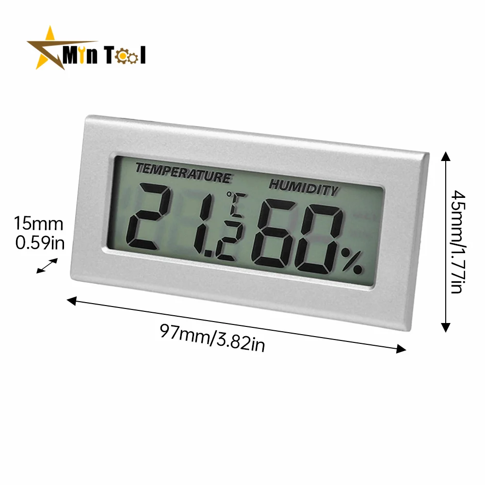 Digital Thermometer Hygrometer LCD Embedded Temperature And Humidity Meter Temperature Sensor Humidity Meter Gauge Home Supply