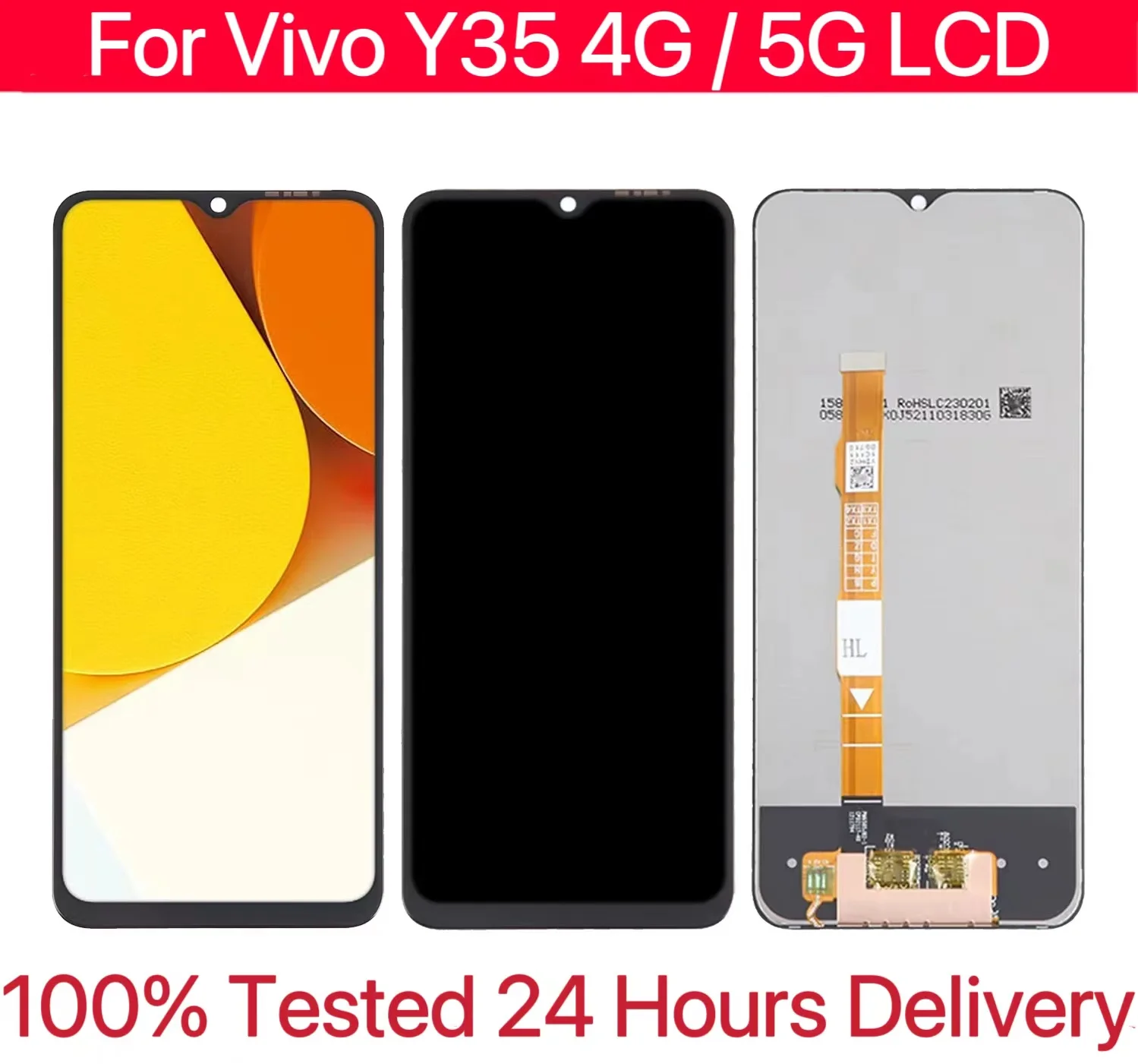 

Новинка, оригинальный 6,51/6,58 дюймов для Vivo Y35 4G/ДЛЯ Vivo Y35, зеркальный ЖК-дисплей, запасной дисплей/с рамкой