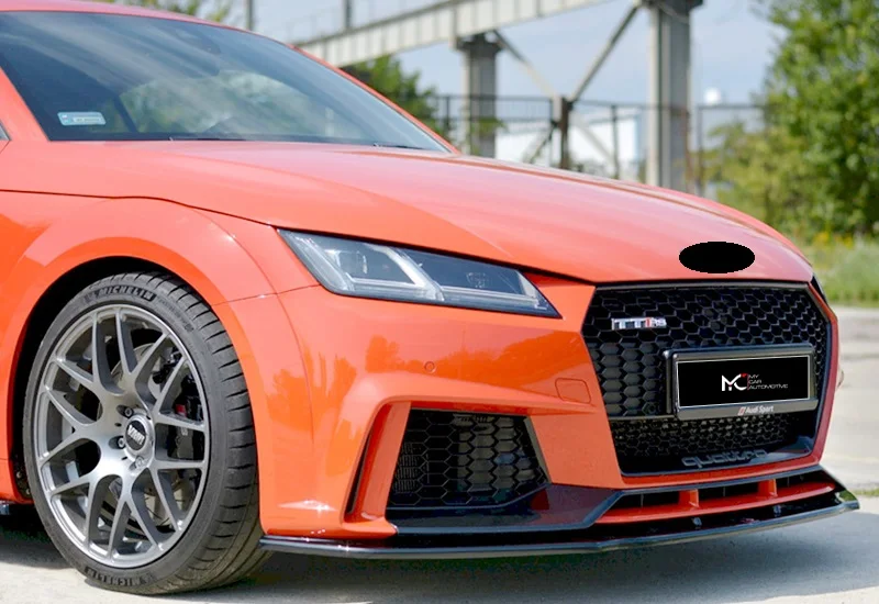 Labio de parachoques delantero Max Design para Audi TT 8S Mk3 RS 2016, divisor de carrocería, alerón de coche, accesorios de coche, herramientas