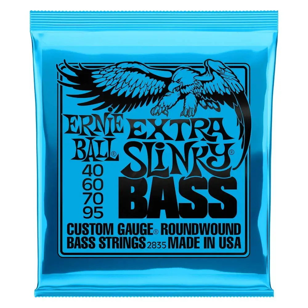 Ernie ball 2836-Cuerda de Bajo enrollado Regular, cuerdas niqueladas a prueba de óxido, instrumentos musicales, 2824, 2833