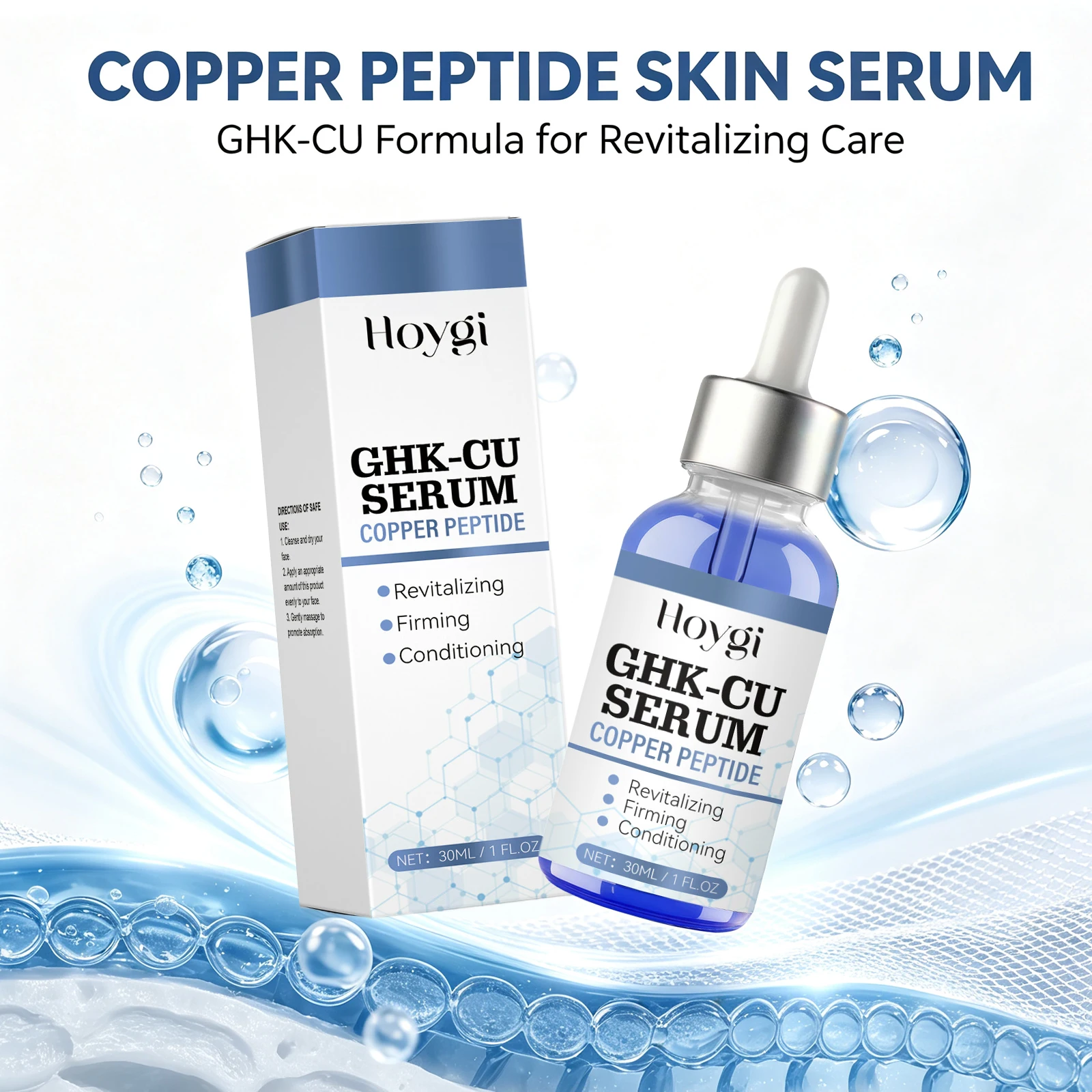 Hyaluronic Acid Facial Serum - Hoygi Ghk-Cu Copper Peptide Face Serum
