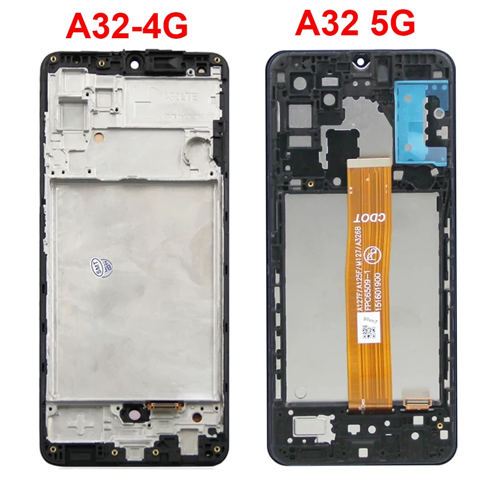 Amoled LCD For Samsung Galaxy A32 LCD Display Touch Screen Replacement With Frame Repair Parts A325F,A325F/DS,A325M, A325N