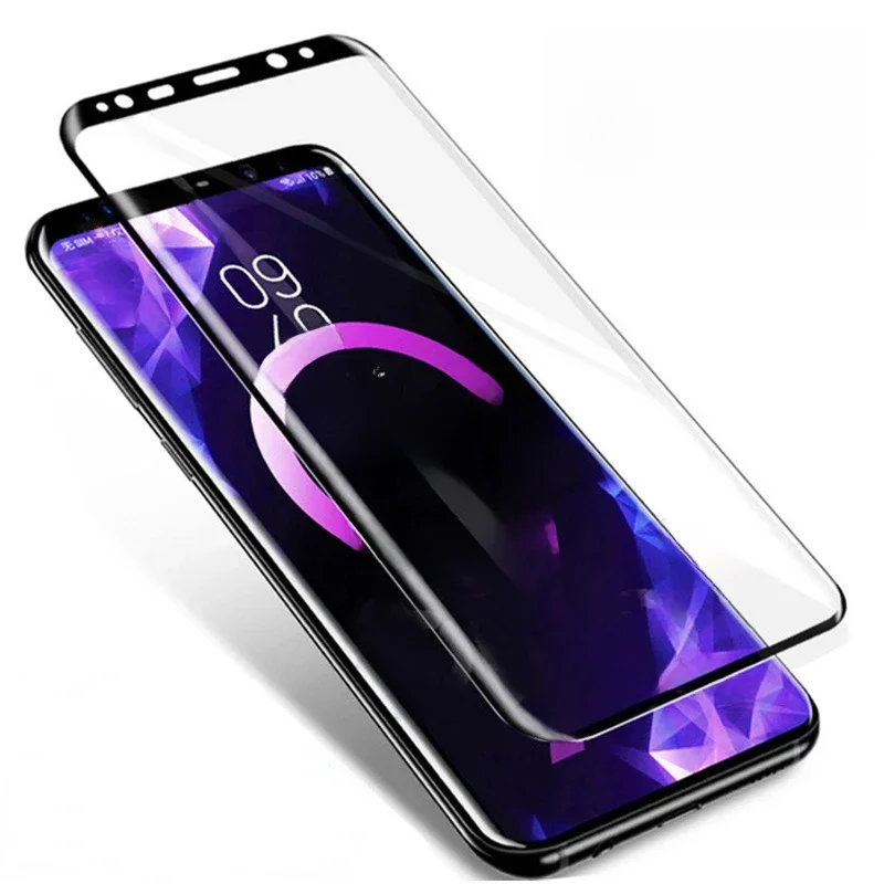 Verre trempé pour Samsung galaxy S10 5G S9 S8 Plus S7 S6 Edge Plus S10E 20D Film de protection d'écran de téléphone complet incurvé