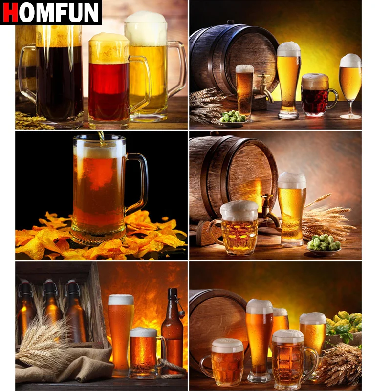 

HOMFUN алмазная живопись вышивка крестиком "Винная чашка" полная квадратная круглая Diy 5d алмазная вышивка картина горный хрусталь искусство