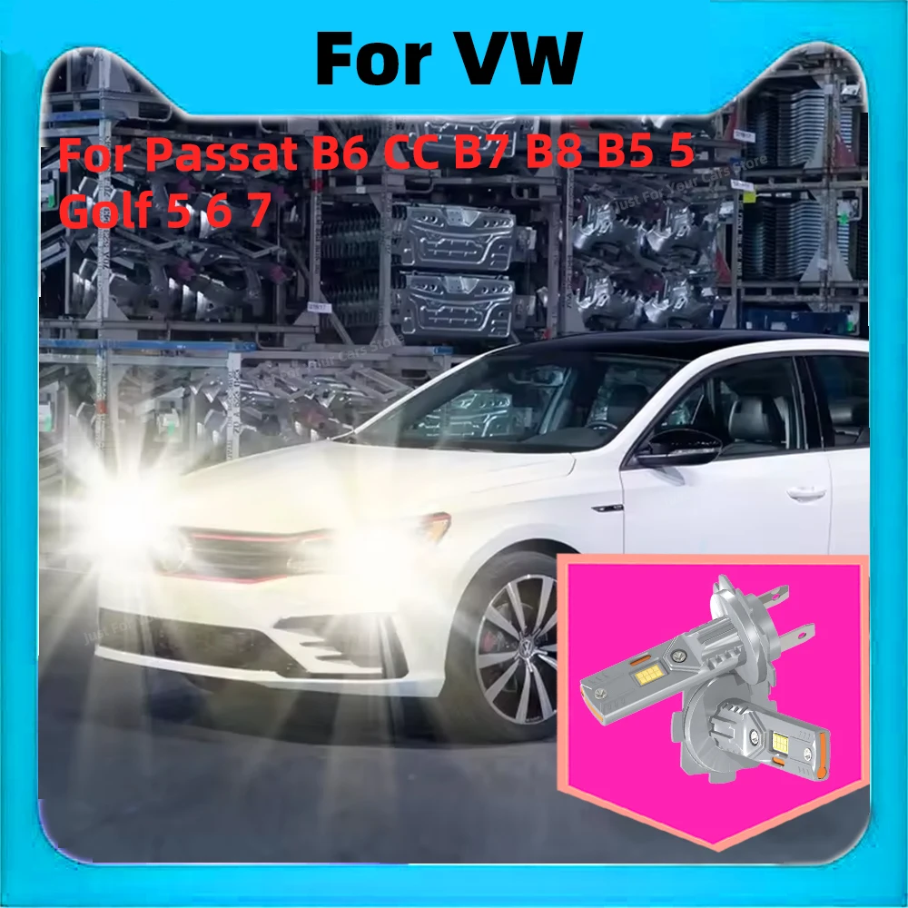 

2x автомобильные лампы 6000K для VW Passat B6 CC B7 B8 B5 5 Golf 5 6 7 диодная лампа 150 Вт H7 светодиодная фара 30000LM Canbus автоматическая противотуманная фара