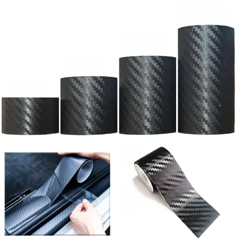 AliExpress DIY Bicycle Stickers Carbon Fiber Sticker For Bike Car Sticker Waterproof Door Sill Anti Scratch