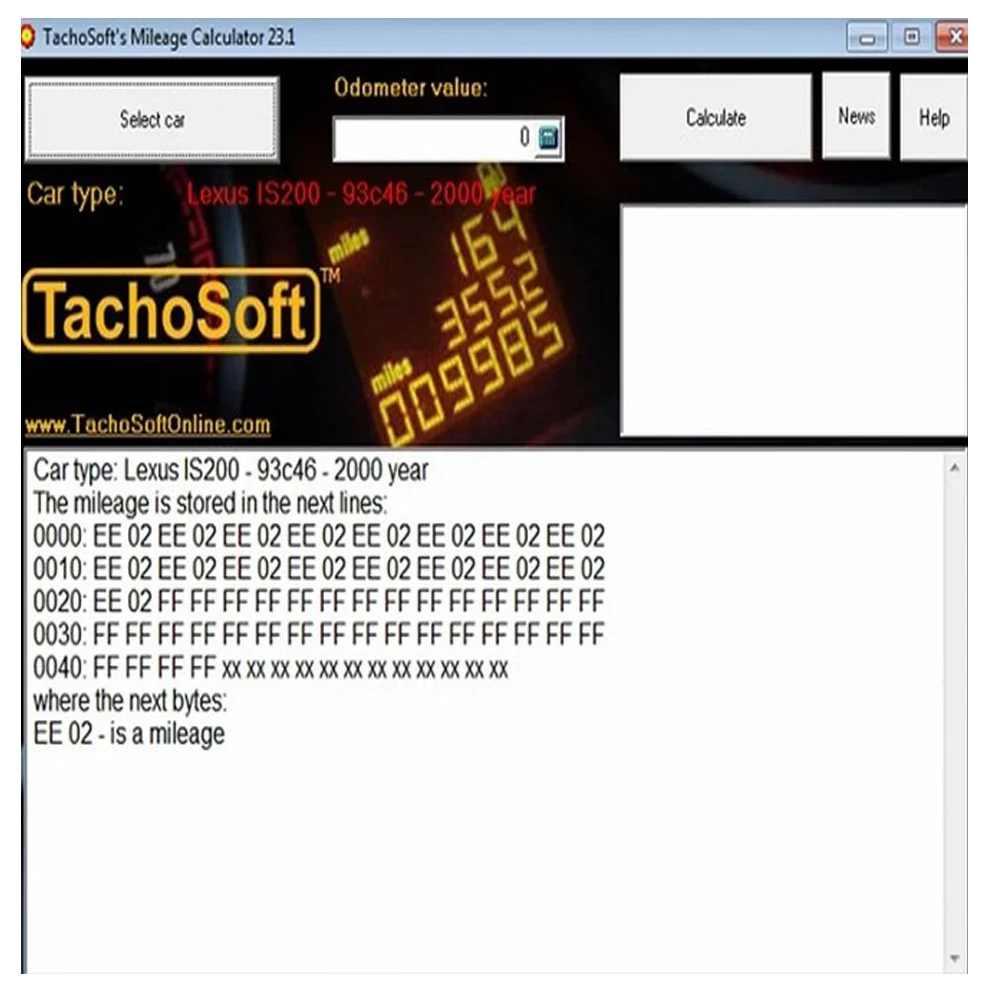 Kalkulator przebiegu samochodu TachoSoft 23.1 narzędzie diagnostyczne TachoSoft kalkulator automatyczny cyfrowy licznik kilometrów licznik przebiegu