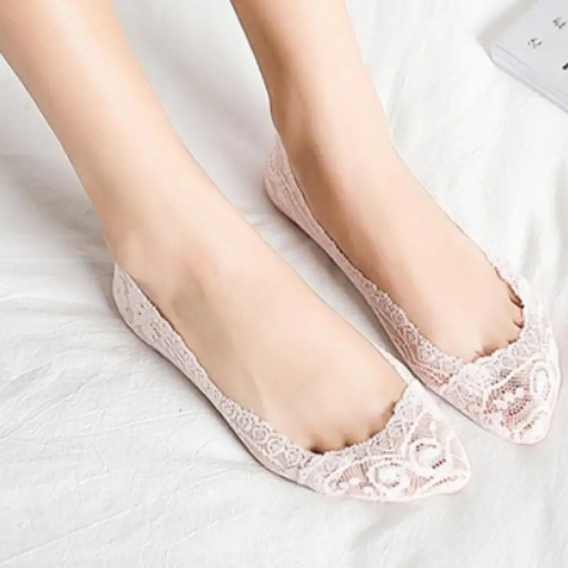 15 زوجًا من الجوارب الدانتيلية ذات الألوان المختلطة، تصميم مسامي، مناسب للرياضة، وإعطاء الهدايا والاستخدام الشخصي