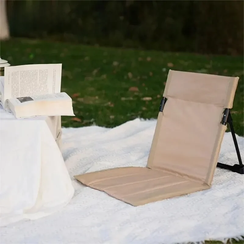 Chaise de Camping pliable, jardin extérieur, parc, chaise paresseuse simple, coussin de dossier, pique-nique, Camping, chaise à dossier pliante, chaises de plage