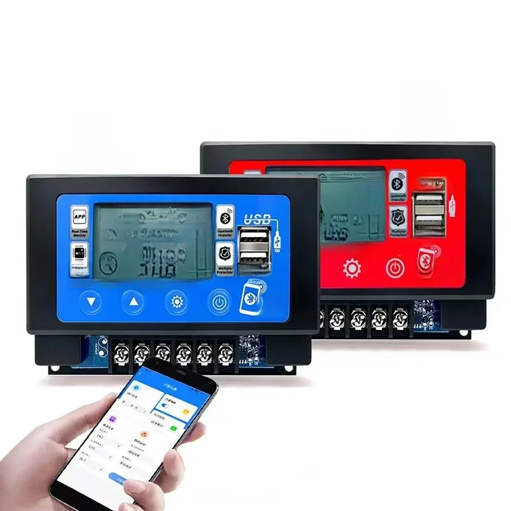 12V/24V Wbudowany kontroler słoneczny MPPT 30A 60A Bluetooth / Wifi Kontrola aplikacji Regulator akumulatora litowo-ołowiowego do układu słonecznego — 2