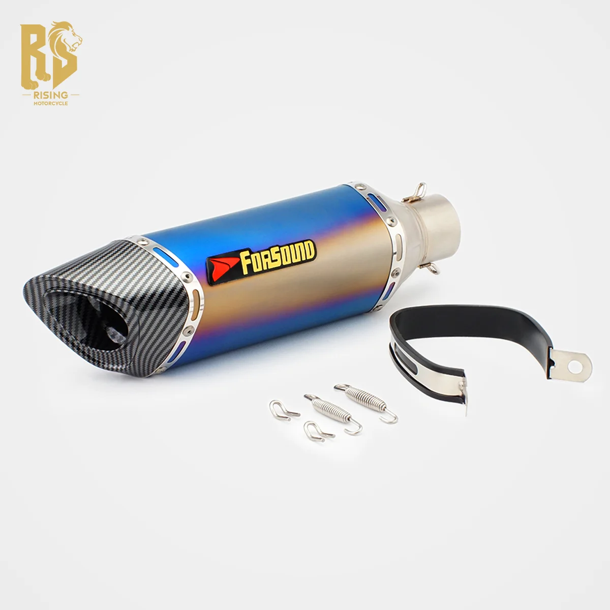 

Модификация выхлопной трубы мотоцикла Xiaojicun с одним отверстием CBR650 ZX-4R CB400F 650NK RS660 R6 ZX-6R