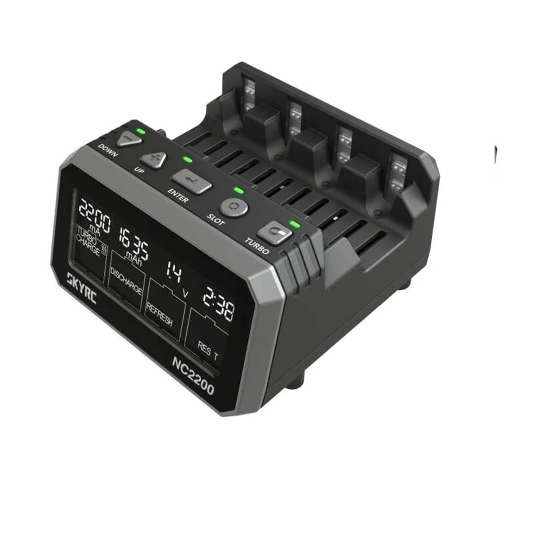 SKYRC NC2200 DC 12V 2A AA AAA NiMH/NiCD شاحن متعدد الوظائف