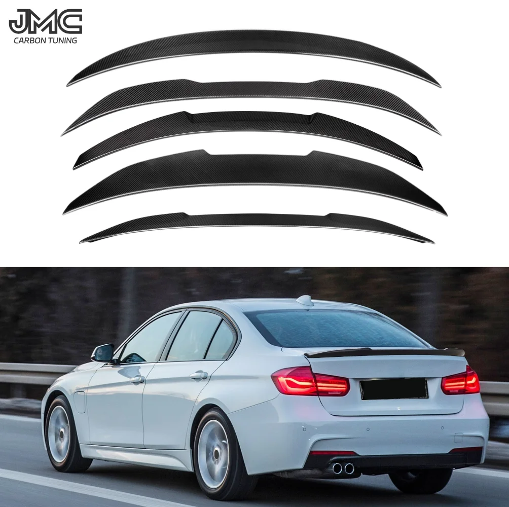 Dry Carbon Fiber Ducktail Spoiler Rear Trunk Lip Tail Wing for BMW 3 Series F30 320i 335i F80 M3 CS 2012+