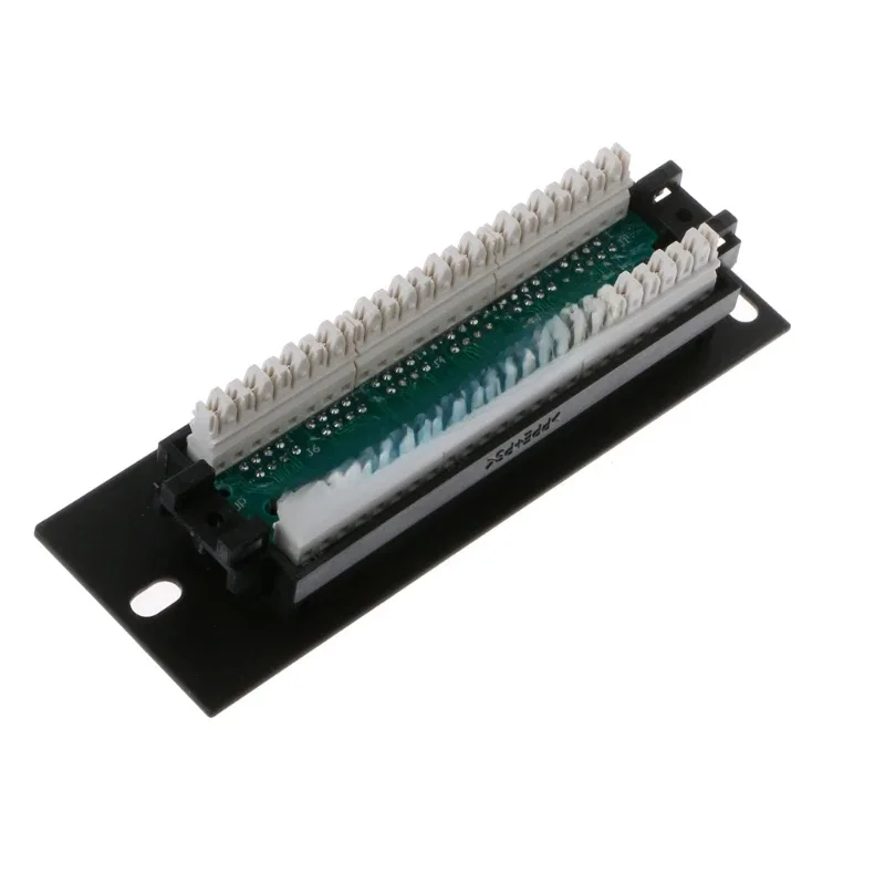 6 Port CAT5 CAT5E Panel krosowy RJ45 sieci wieszak montażu na ścianie uchwyt mocujący — zdjęcie 2