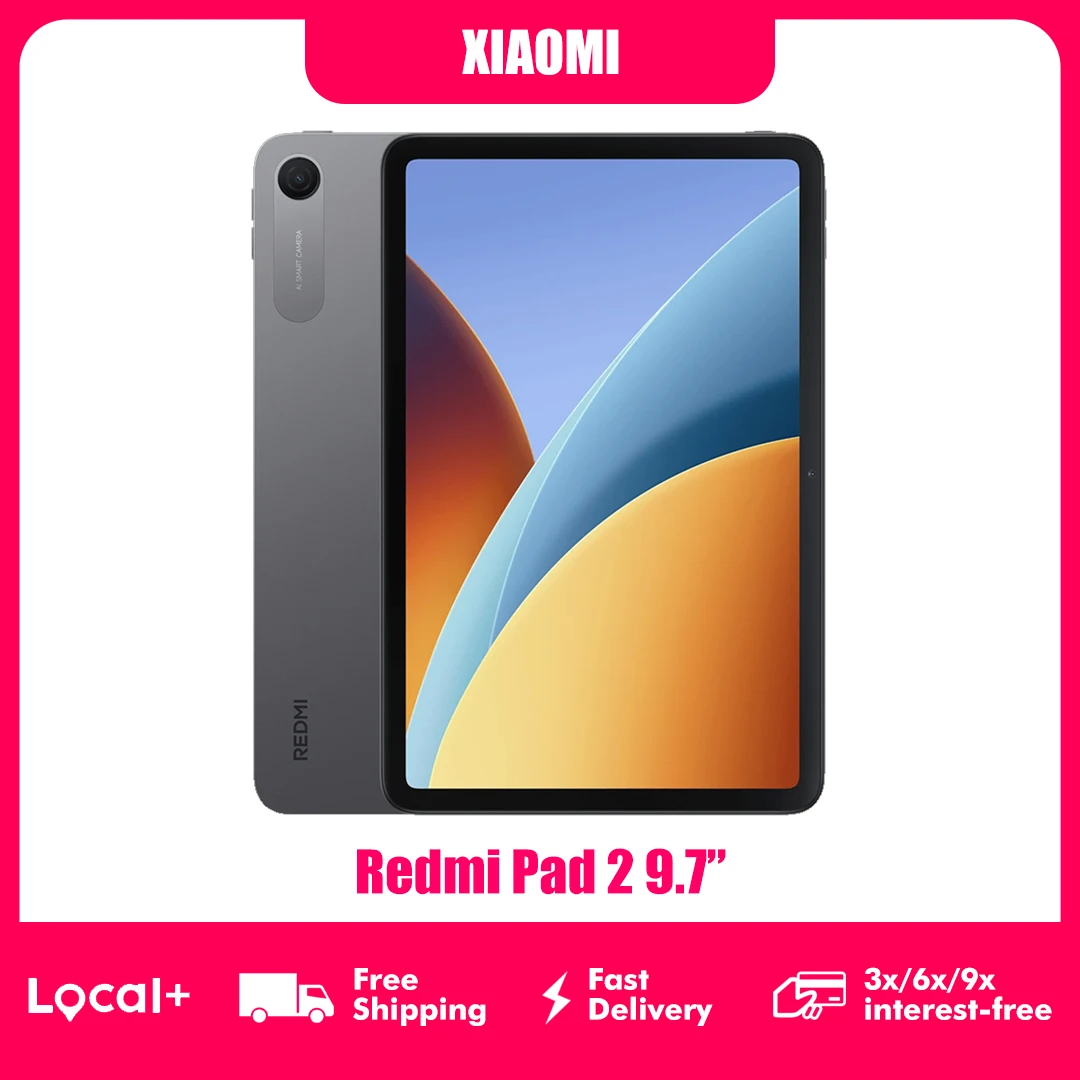 Xiaomi Redmi Pad 2 9.7'' WIFI Tableta Snapdragon 6s 4G Gen 2 Sistema Xiaomi HyperOS 3 Pantalla Cristalina de 9.7" 2K 120Hz Batería de 7600mAh