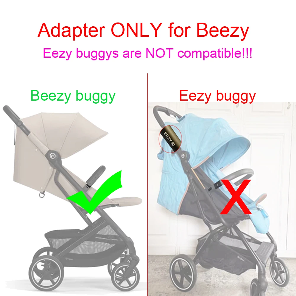 Stroller Adapter For Cybex Beezy Buggy (Not Eezy) And Aton Cloud Q/Z Maxi-Cosi Carseat Converter Baby Replace Accessories