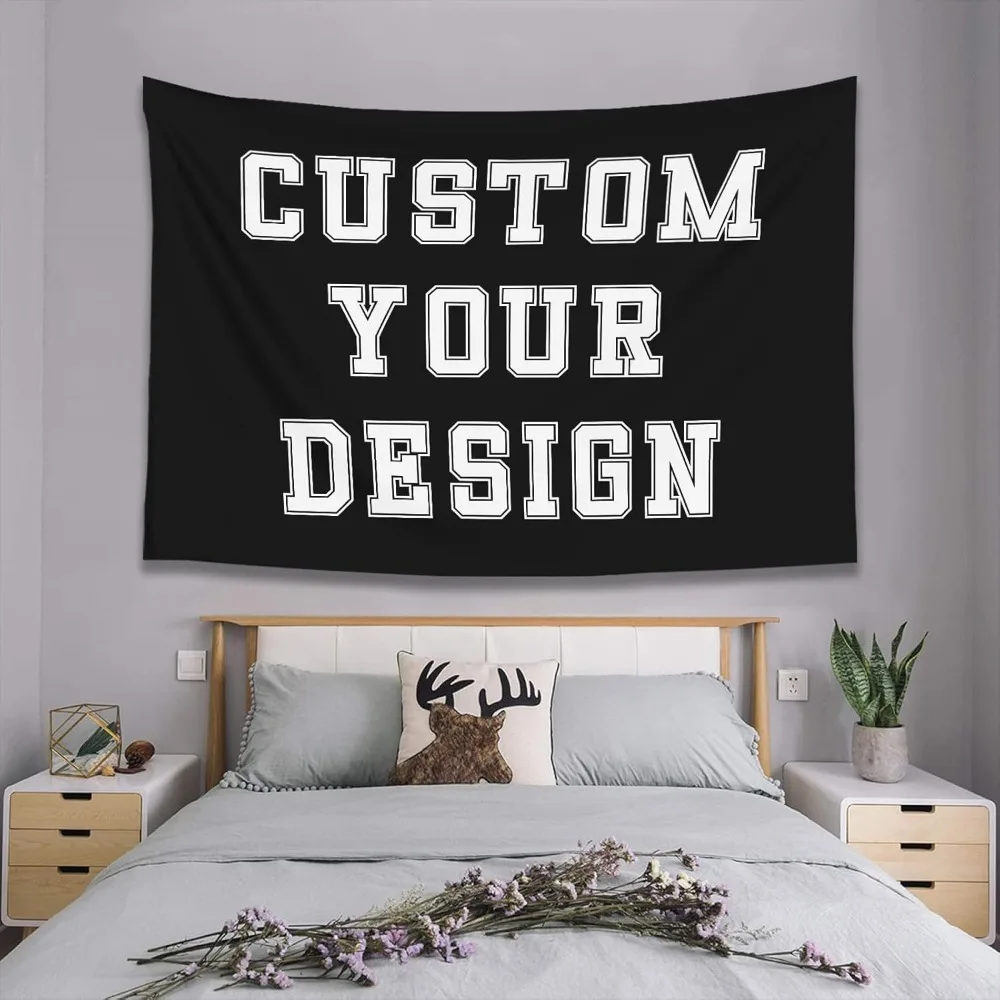 1-piece pack, personalized bedroom wall sticker banner, custom background, can add images, text, or photos