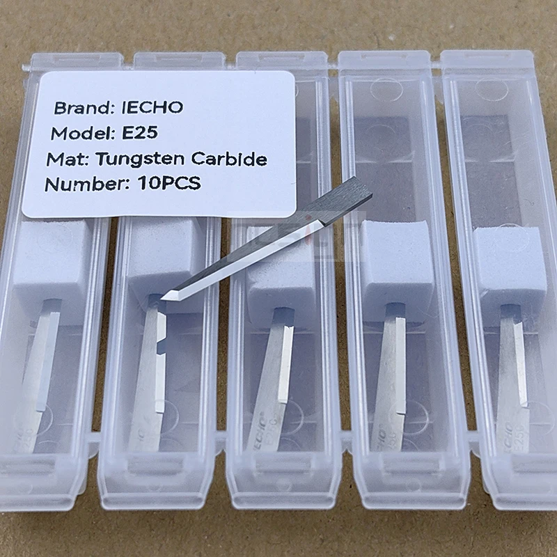 Imagem -04 - Lâmina de Aço de Tungstênio Faca Oscilante de Carboneto Facas de Corte Digital Router Bit mm Iecho Série pk Iecho-e25 E25c