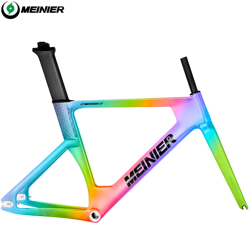 Custom Paint Carbon Track Frame Road Racing Fixed Gear Bike Frame 700C Carbon Track Frameset