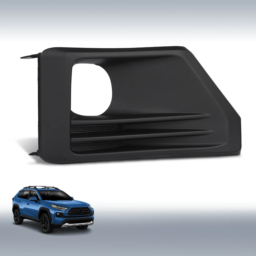 

Front Right Fog Light Bezel Black Passenger Side Fit for 2019-2023 Toyota Rav4 To1039226 521270R170 Pp Strong Durable Sturdy Car