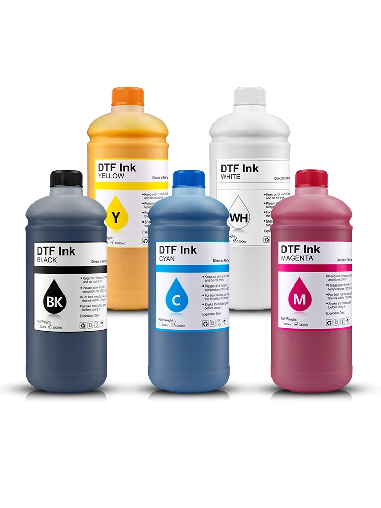 1000 ML * 6 STKS DTF INKT 2 Wit Voor DTF Inkt Film Transfer Inkt Voor DTF Directe Transfer Film Voor DTF Afdrukken PET Film Afdrukken L1800 - afbeelding 2
