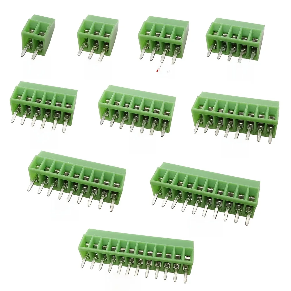 5/10 pièces KF128 PCB bornier à vis connecteur pas 2.54mm Mini bornes KF128-2.54 2 3 4 5 6 7 8 9 10 12 16 broches