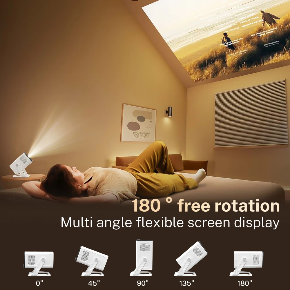 LynCast X1AQ Projector Built in 5W Speaker 1280*720P Android 11 4K
