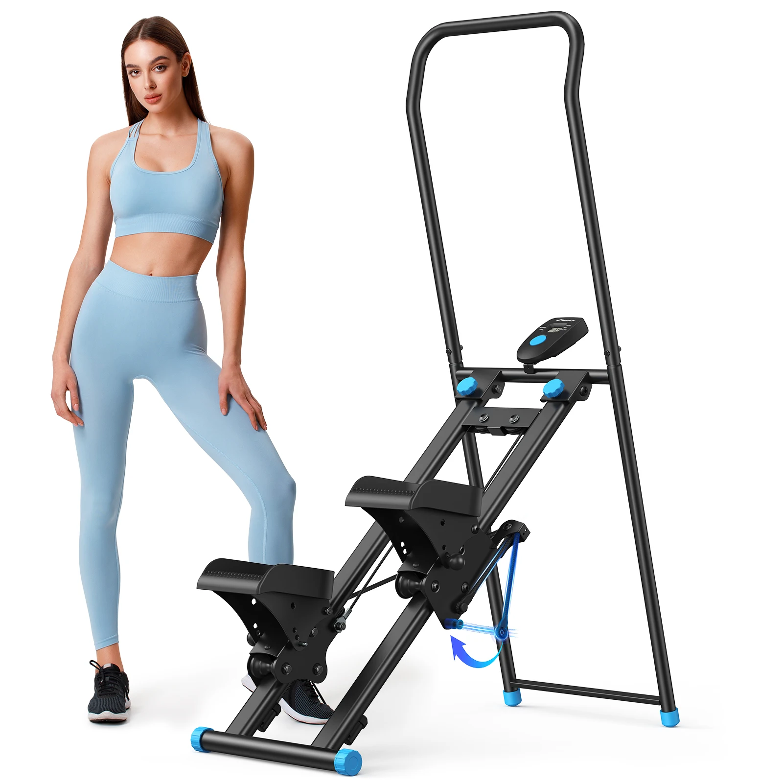 �y�Z�[�����zMERACH (�����b�N) �X�e�b�p�[ �����N���C�}�[ �É� ���� �L�_�f�^�� �p�x���� �������� LCD�f�B�X�v���C�t�� �ω׏d150kg �܂肽���ݎ� �ȃX�y�[�X ����~�� �S�g�g���[�j���O �t�B�b�g�l�X�}�V�� ���N��� �K�i�X�e�b�p�[ �t�B�b�g�l�X �g���[�j���O �_�C�G�b�g