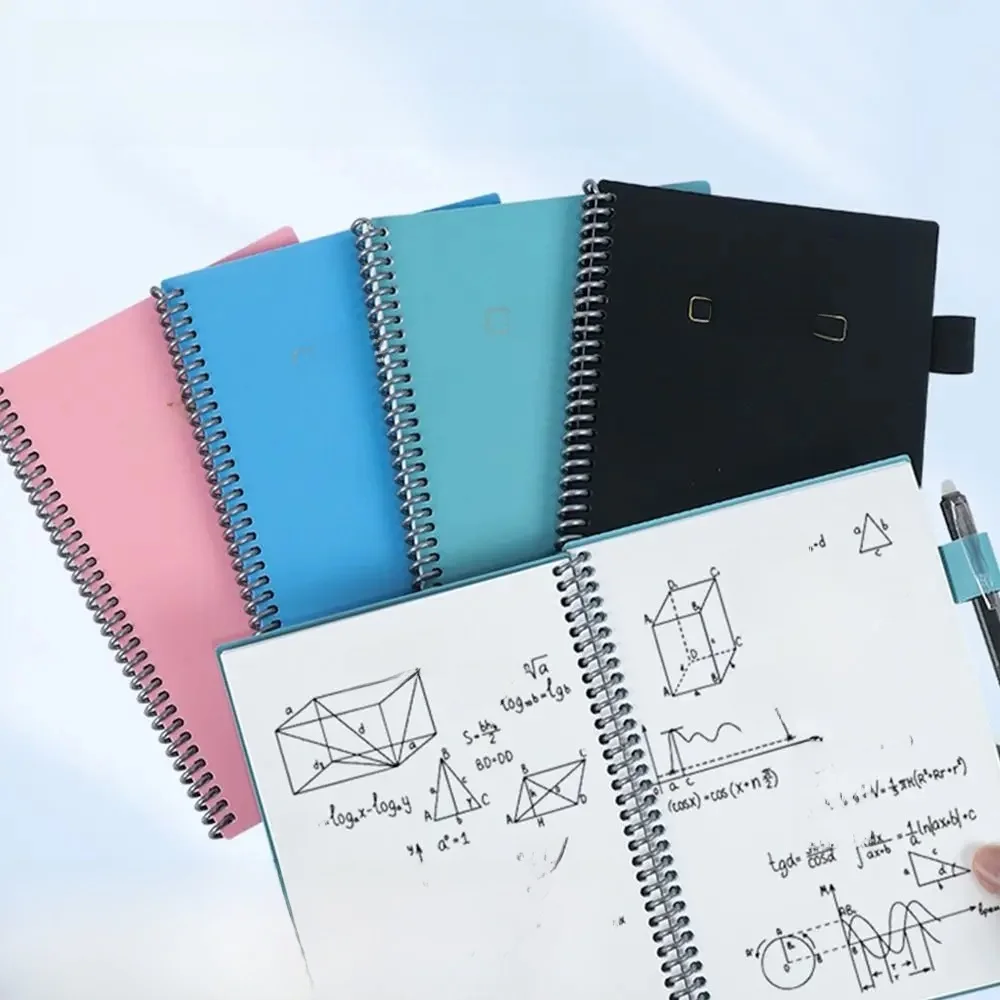 Zestaw notebooków do tablicy wielokrotnego użytku A5 z pisak do tablic suchościeralnych notatnik terminarz tygodniowy przenośnych stylowych notebooków biurowych — zdjęcie produktu 7