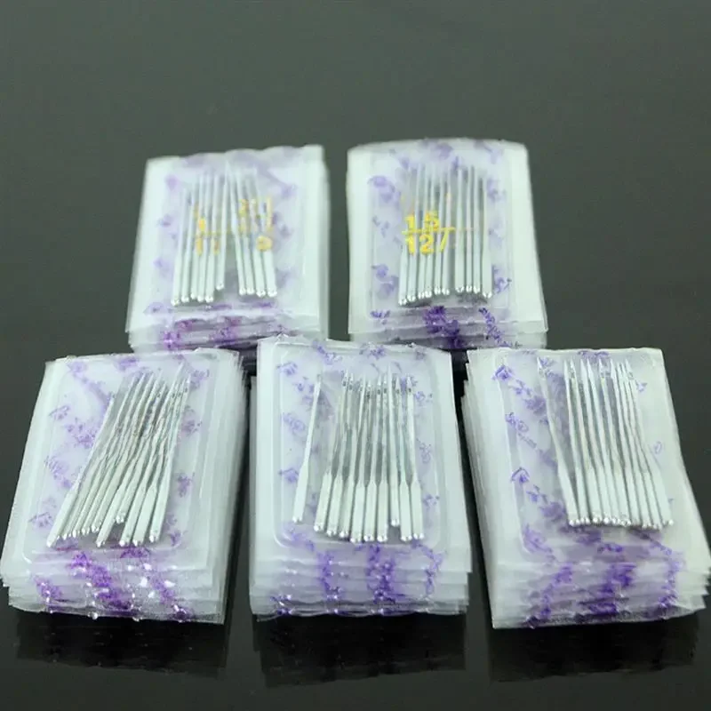100 sztuk HAX1 igły do ​​maszyn do szycia gospodarstwa domowego uniwersalne 15x1 zestaw mieszany pakowanie akcesoria do szycia dla wszystkich maszyn domowych — zdjęcie 2