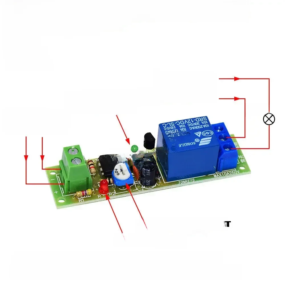 AliExpress NONE NE555 DC 12V  Adjustable Time Trigger unlimited Cycle Timer Delay Turn On OFF Relay Switch Module  Control