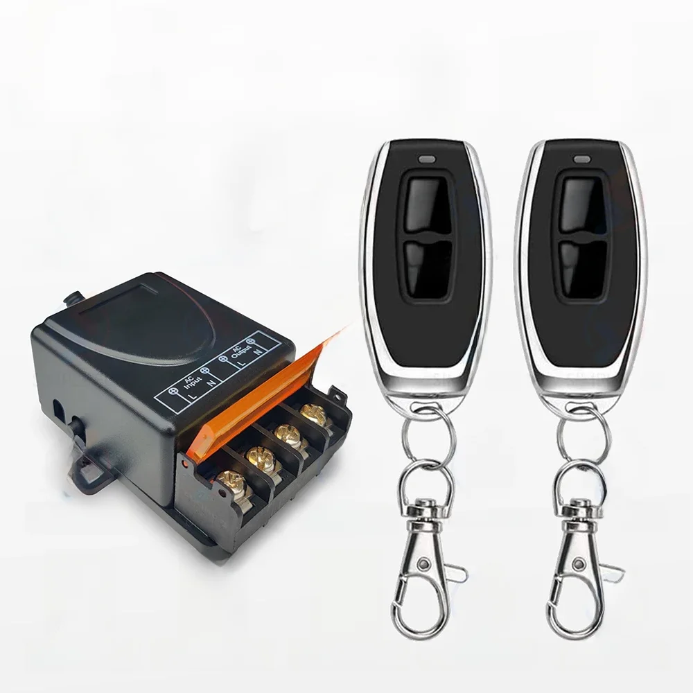 Bezprzewodowy zdalnie sterowany włącznik światła RF 433Mhz 110V 220V 230V 30A przekaźnik dużej mocy, nadajnik ON/OFF, do wentylatora lampy pompy wodnej — zdjęcie produktu 7