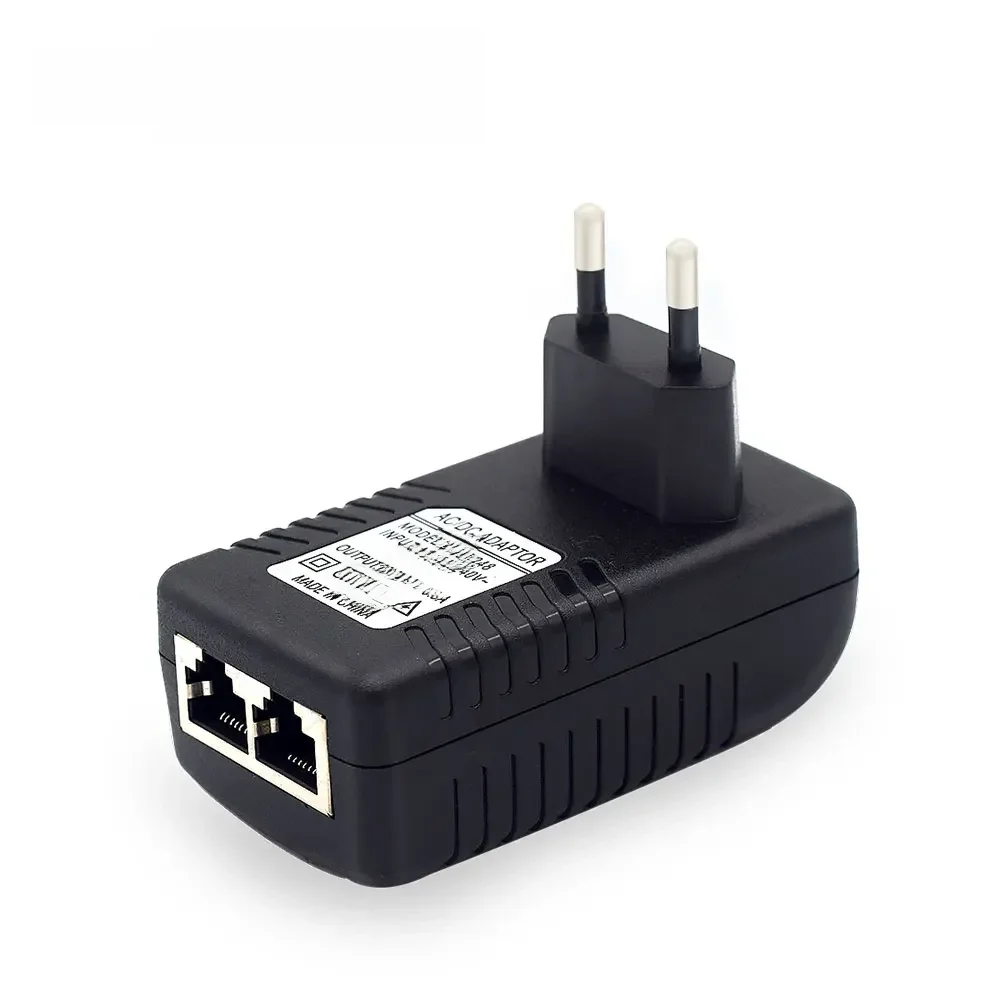 Adaptateur d'alimentation Ethernet CCTV, injecteur POE 48V/12V, 0,5a /2a, 24W, pour caméra IP, téléphones IP, commutateur POE, adaptateur d'alimentation, Option ue/US
