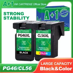 Remanufactured Ink Cartridge PG46 Black CL56 Color for E204 E304 E404 EE464 E484 E474 E414 E3140 E4240