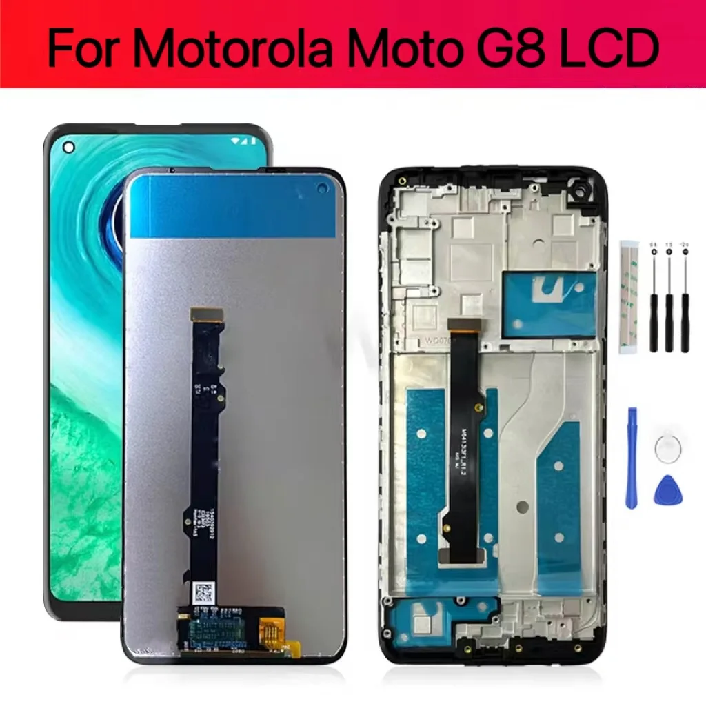 

6.5" Original LCD For Motorola Moto G8 LCD Display XT2045-1 Touch Screen Digitizer Assembly Replacement For MOTO G8 Screen Panel