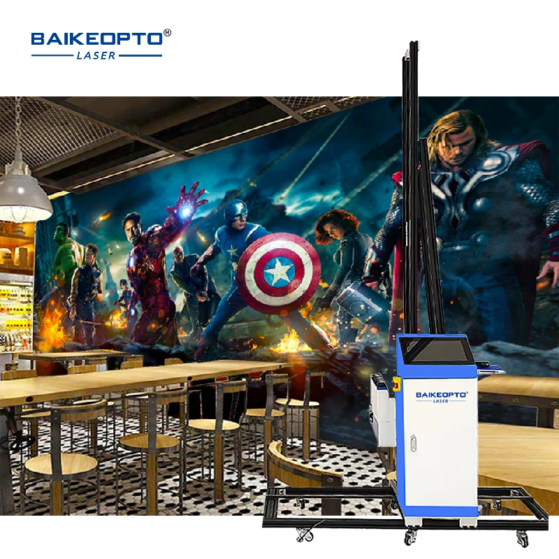 BK-UP1400 UV double DX10 High definition vertical wall decal 3D Painting machine HD precision 3D TV background wall printer