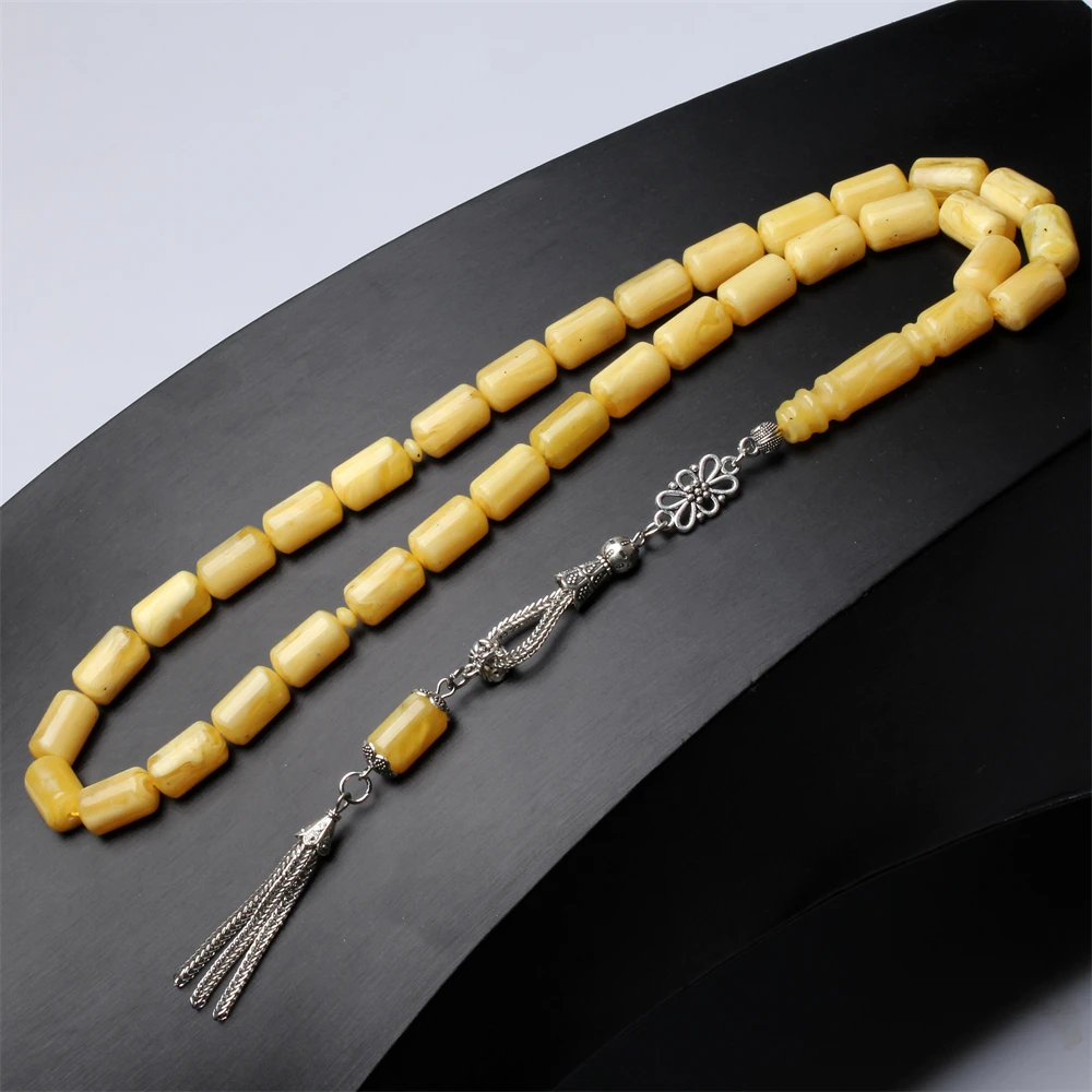 

Tasbih 33 beads Big size Muslim prayer beads Cylinder 9*16mm resin tesbih arabic misbaha Islamic Ramadan eid gift tasbeeh
