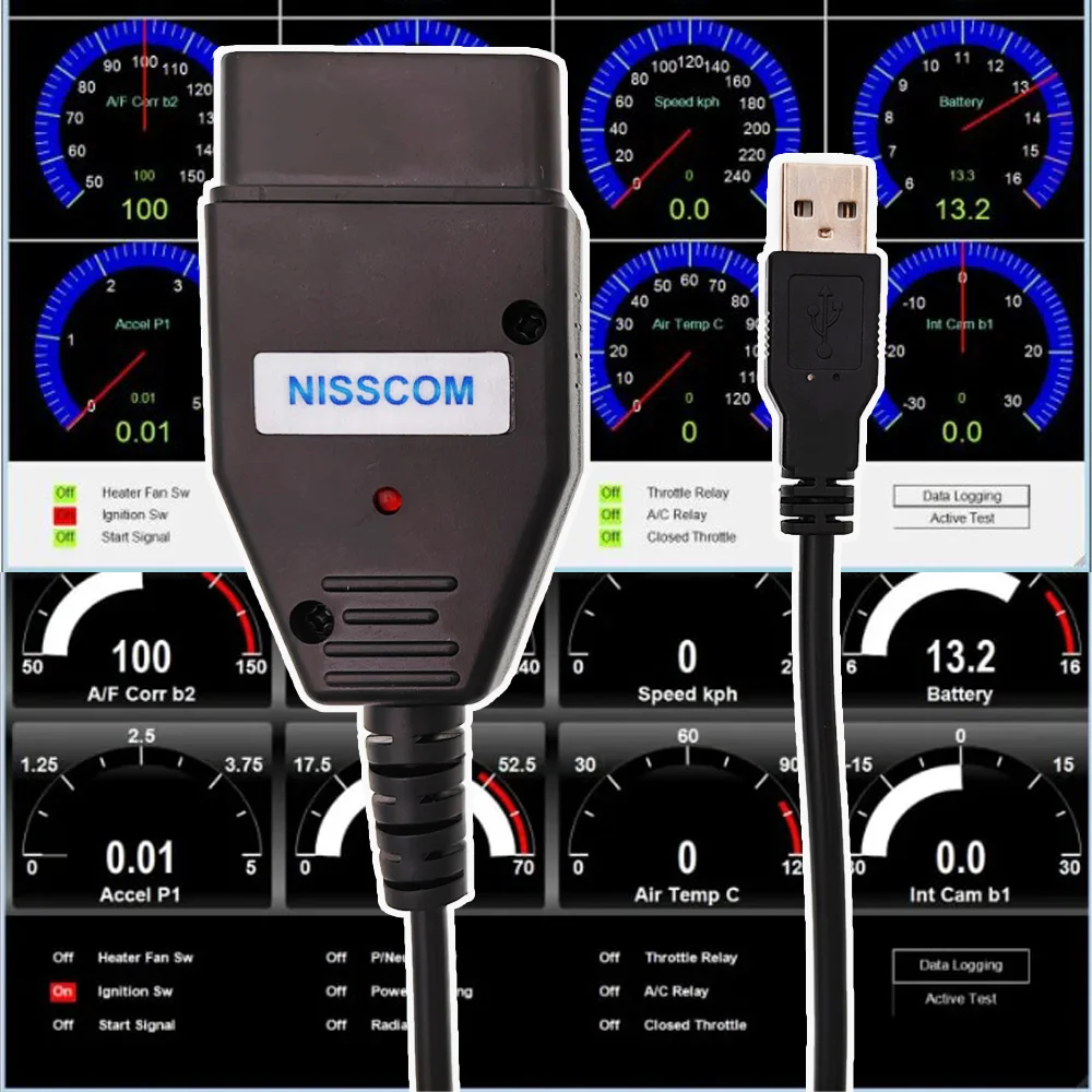 ITCARDIAG NISSCOM for Nissan & Infiniti OBD2 Diagnostic Tool Support ABS ECM Program Immobiliser Key Steering Angle Sensor Reset