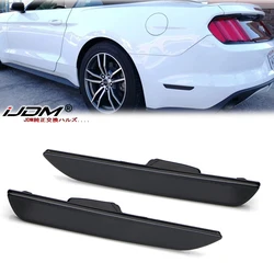 2pcs Black-Out Smoked Lens Rear Side Marker Lamp Housing/Shells For 2015-2023 Ford Mustang