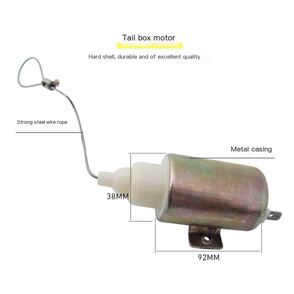 Universal car trunk release kit Auto tail box trunk opener motor electric motor With  English instructions