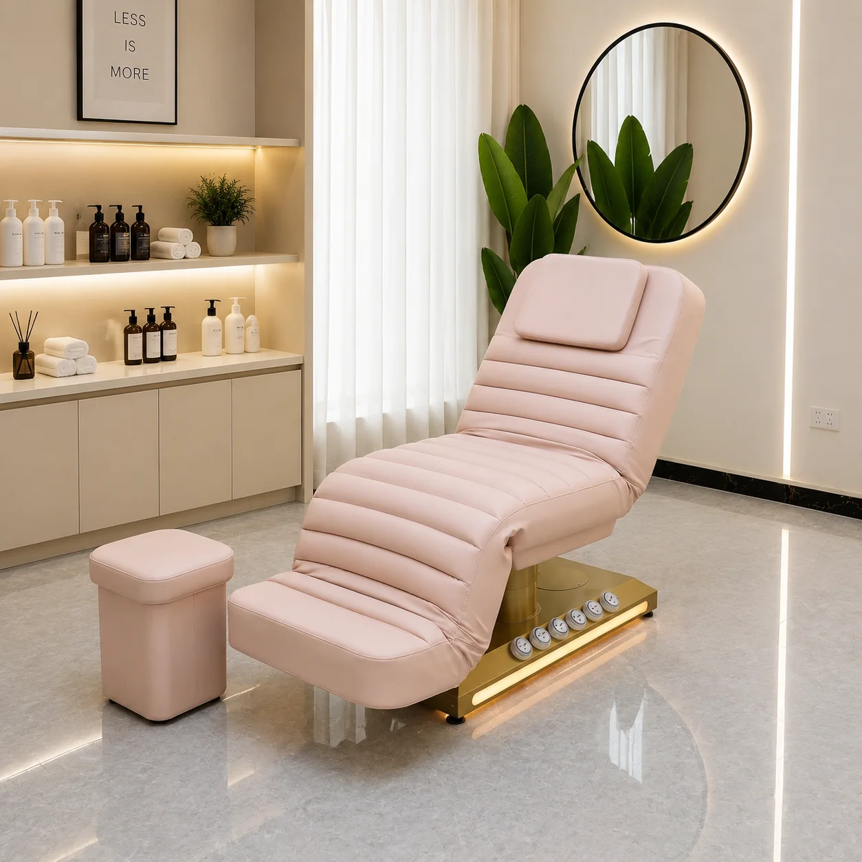 Factory Customized Adjustable Beauty Bed, Electric Salon Chair, Adjustable Eyelash Salon Bed, Spa Furniture, Procurement Plan